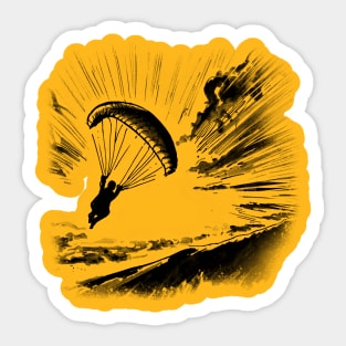 Paragliding at the Beach Sticker